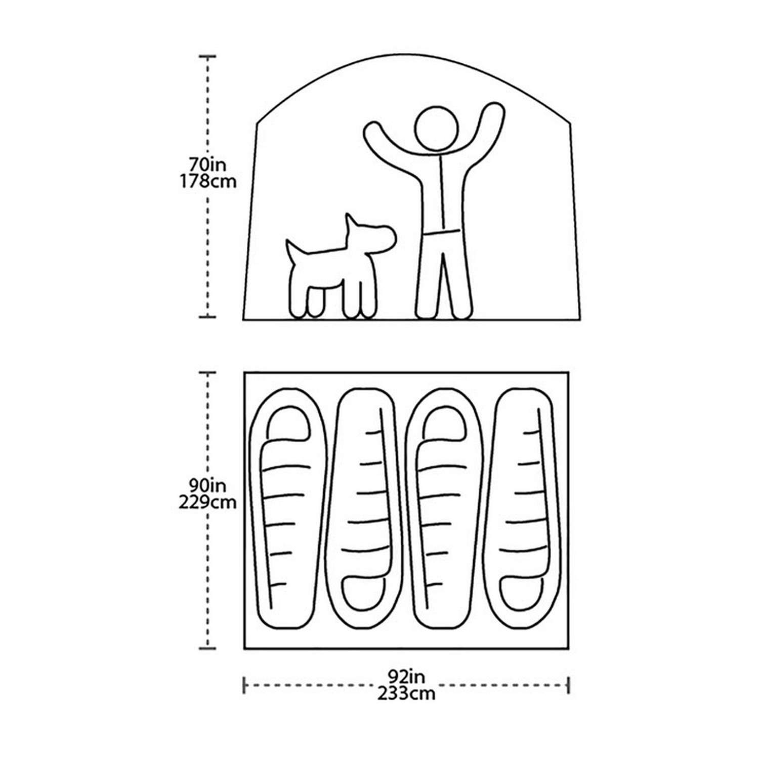 אוהל קמפינג ביג אגנס ביג האוס 6