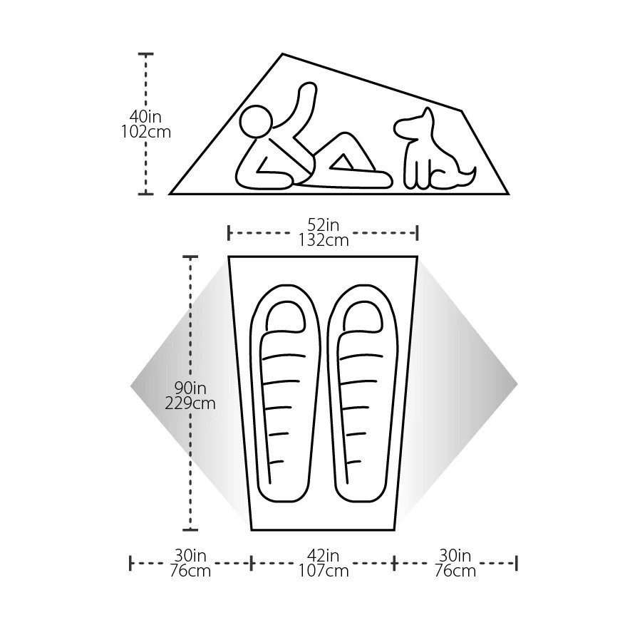 אוהל טרקים ביג אגנס קופר ספאר Big Agnes Copper Spur Platinum 2